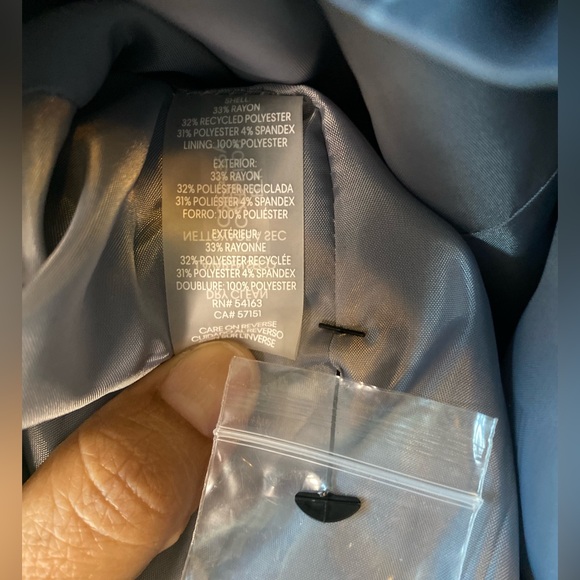 Calvin Klein Women's One Button Blazer in Black Size 8 - Picture 11 of 11